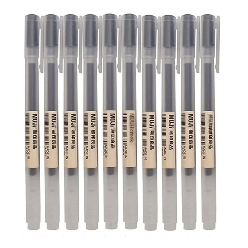 Muji Stationery Gel Pen - 6/8 stks/set MUJIs Gel Pen Zwart/Rood/Blauw