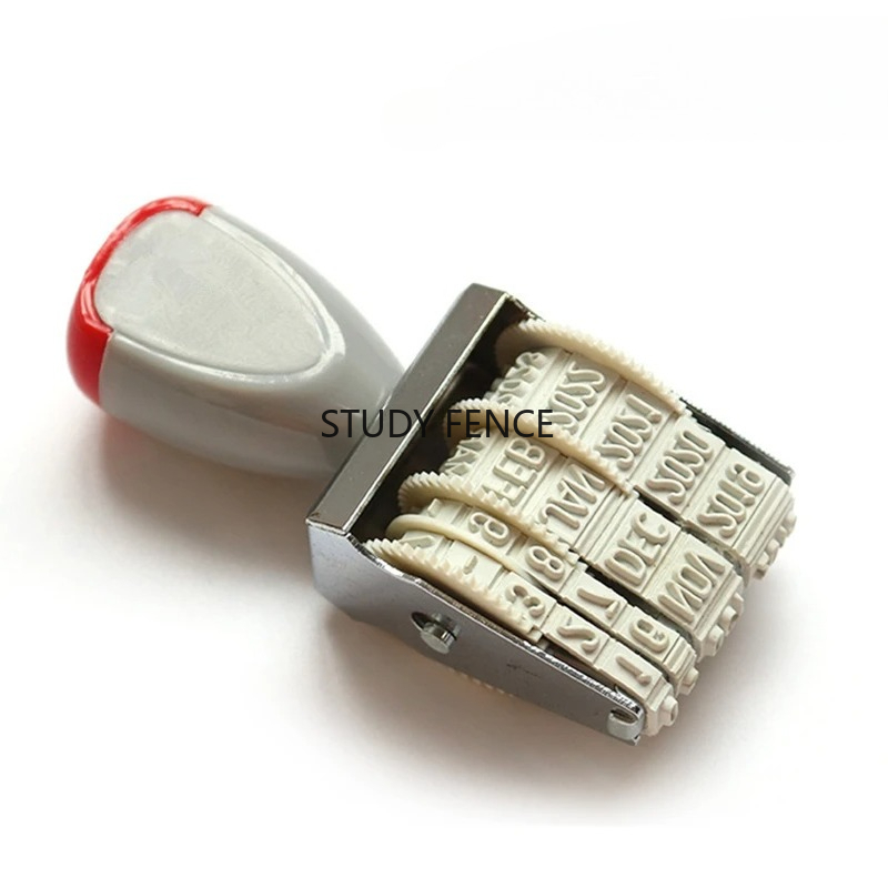 Rubber Date Stamp - Draagbare Engels Datum Stempel voor Kantoor