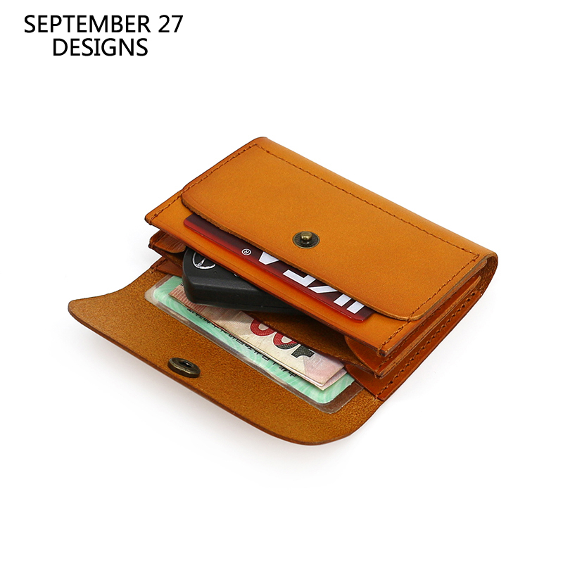Index Card Holder - Mini Heuptas Heren Echt Lederen Luxe
