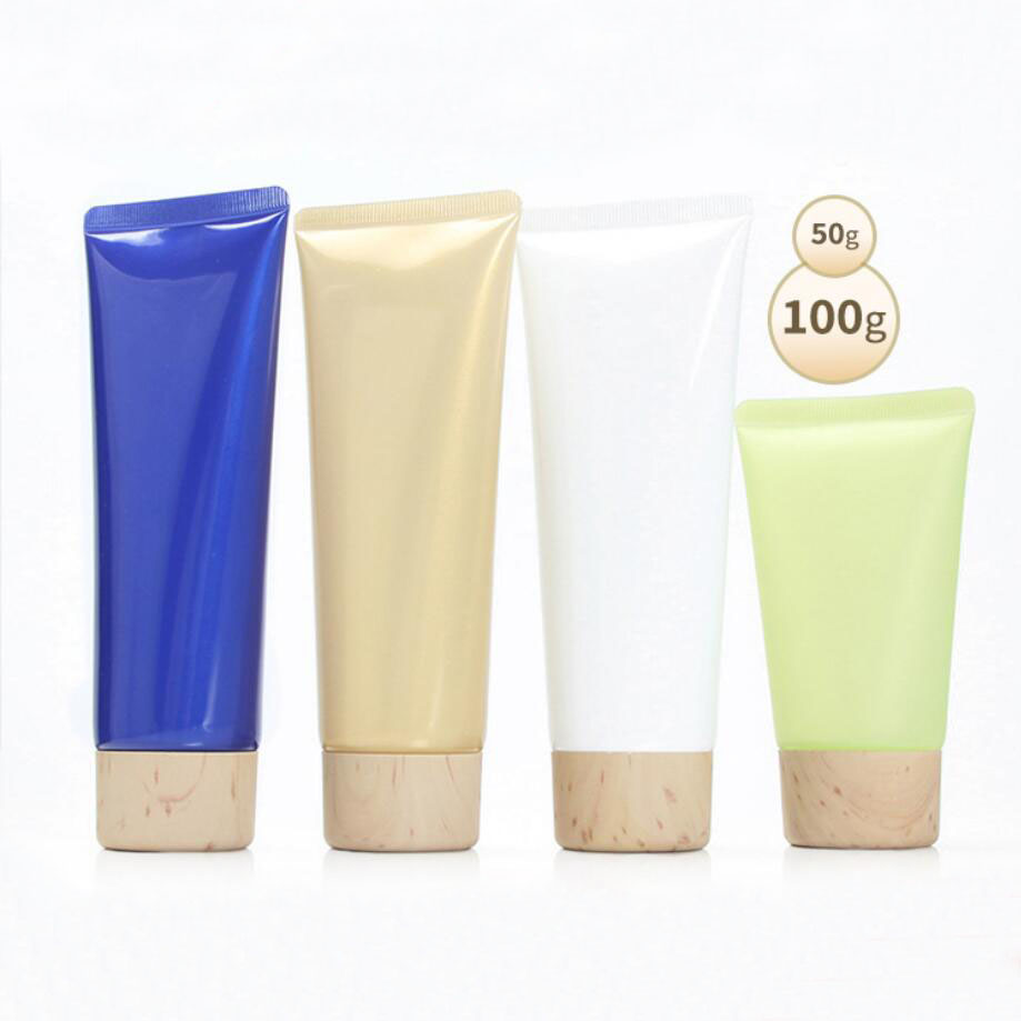 Gel Refill Pack - 50ml100ml zachte buis houten vorm deksel