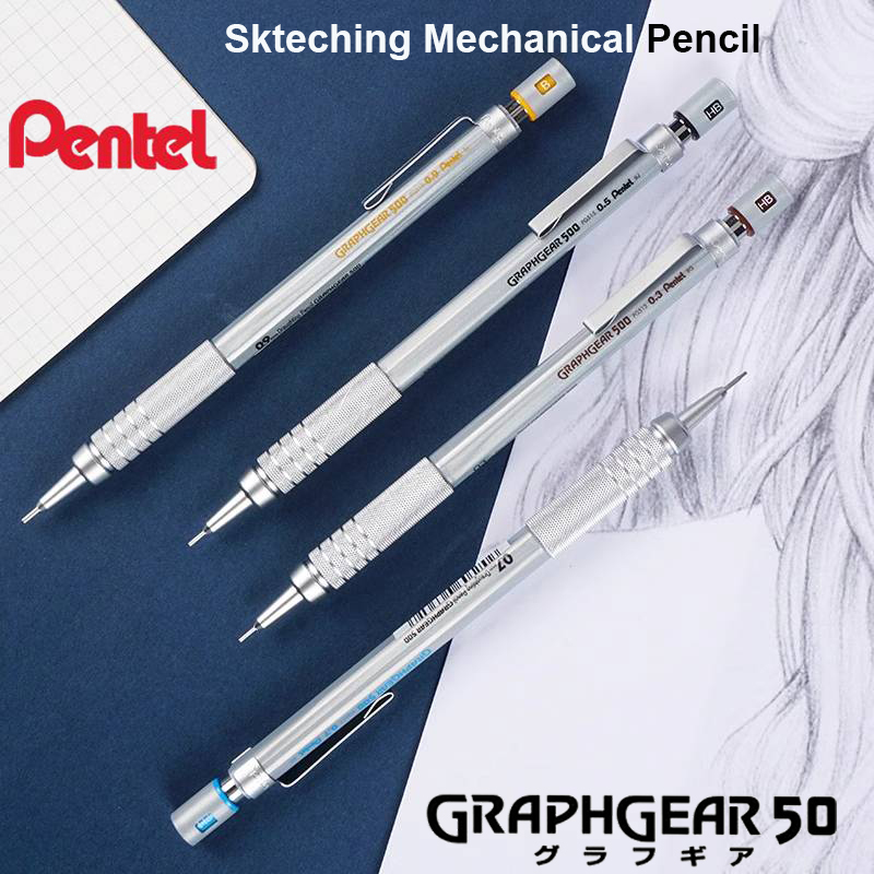 Pentel Pen Energel - Pentel Vulpotlood GraphGear 500 Niet-breekbaar lood