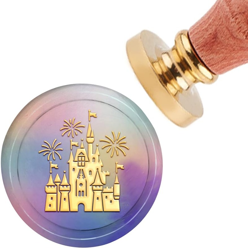 Wax Seal Stamp Set - 1 Set Kasteel Lakzegel Stempel Vuurwerk