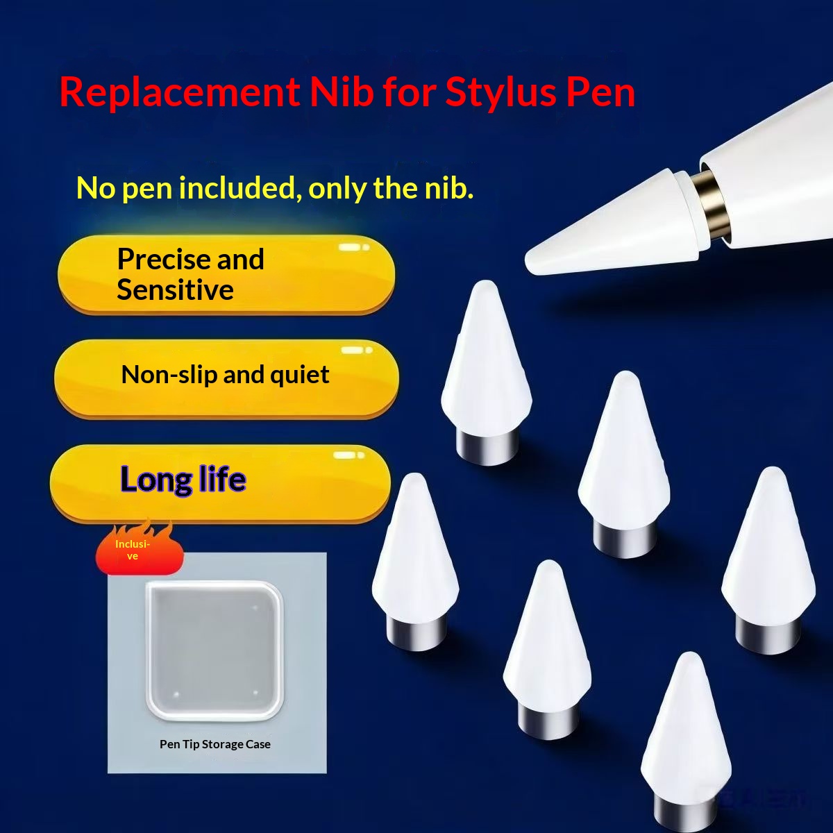 Correction Pen Fine - Vervangende penpunt voor capacitieve pen, slijtvast,