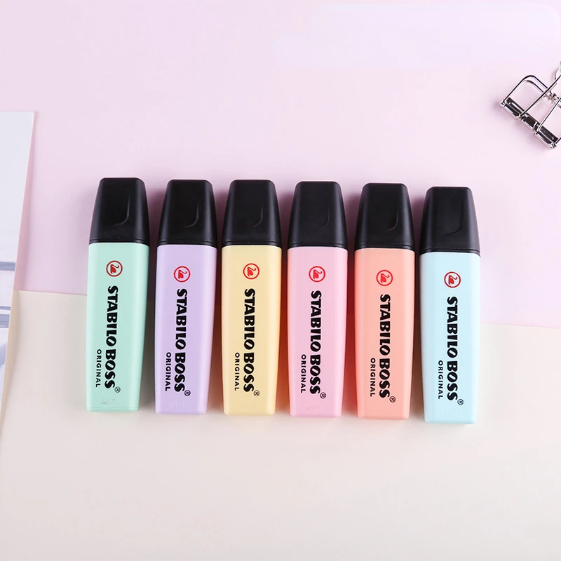 6 kleuren STABILO BOSS Macaron - Stabilo Marker Boss recensie en prijs