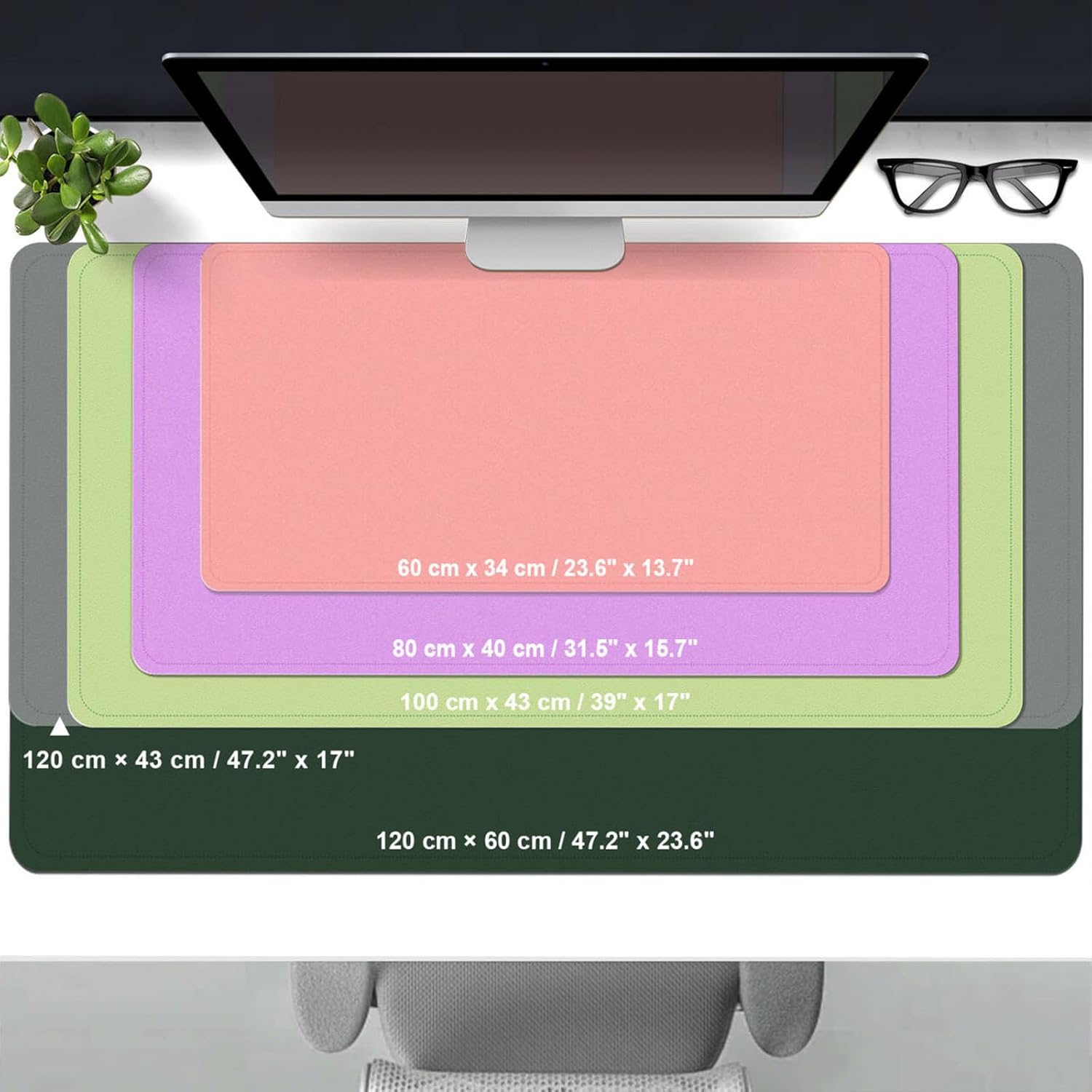39,4x17 inch lederen bureau-on - Leather Desk Pad recensie en prijs
