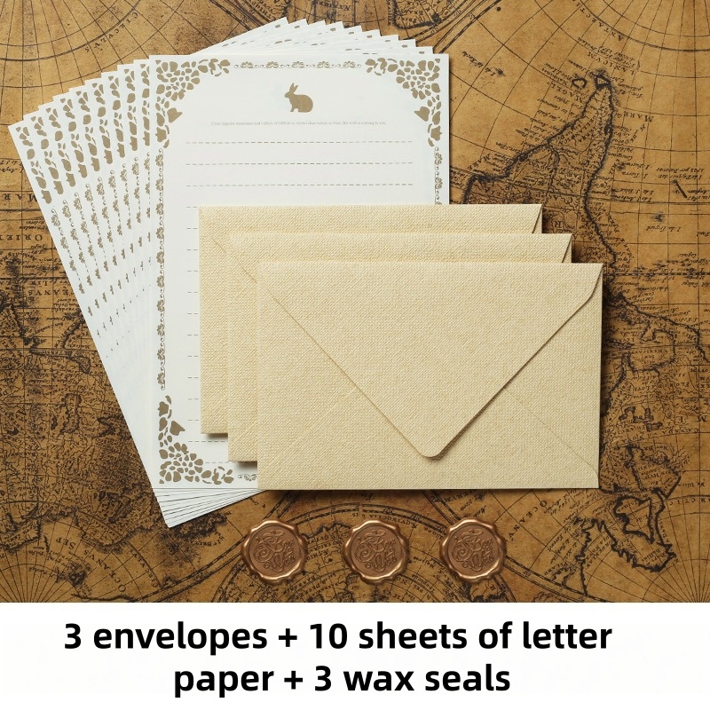 16 STKS Vintage linnen envelop - Wax Seal Stamp Set recensie en prijs