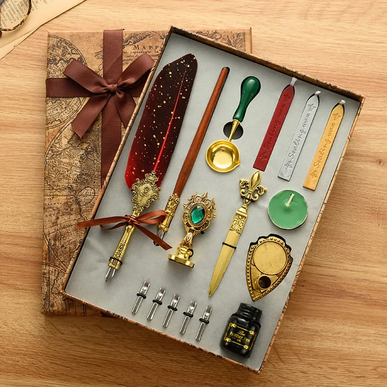 Klassieke Kalligrafie Veer Pen - Wax Seal Stamp Set recensie en prijs