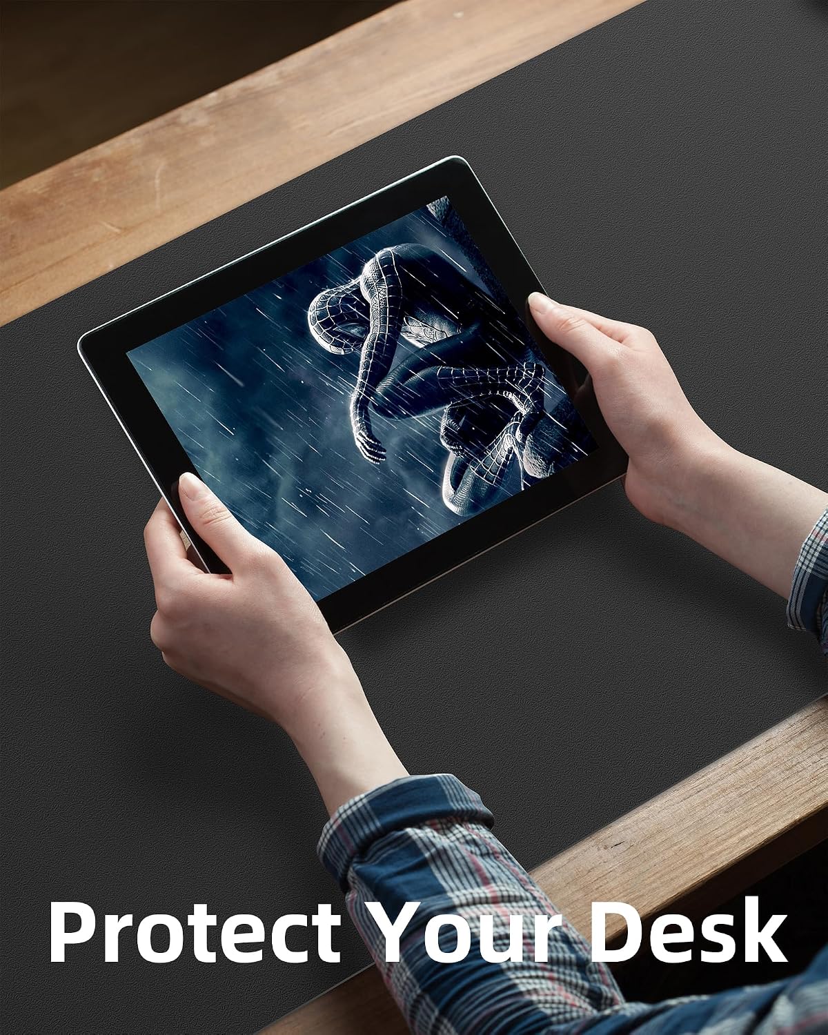 Grote bureaumat 55x17 inch led - Leather Desk Pad recensie en prijs