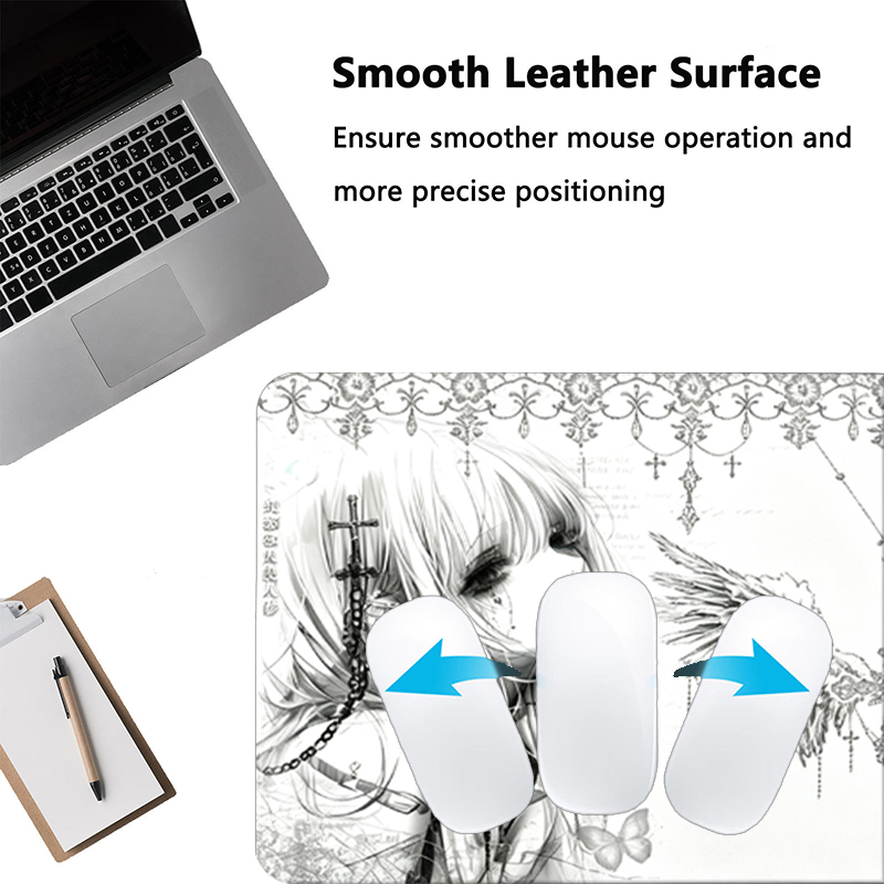 Leren muismat Zwart Wit Anime  - Leather Desk Pad recensie en prijs